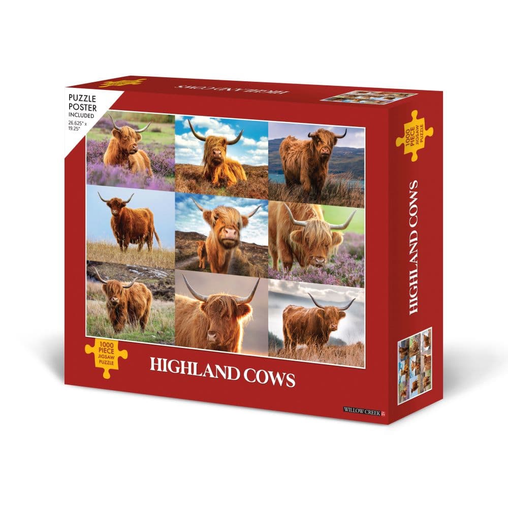 Highland Cows 1000 Piece Puzzle side
