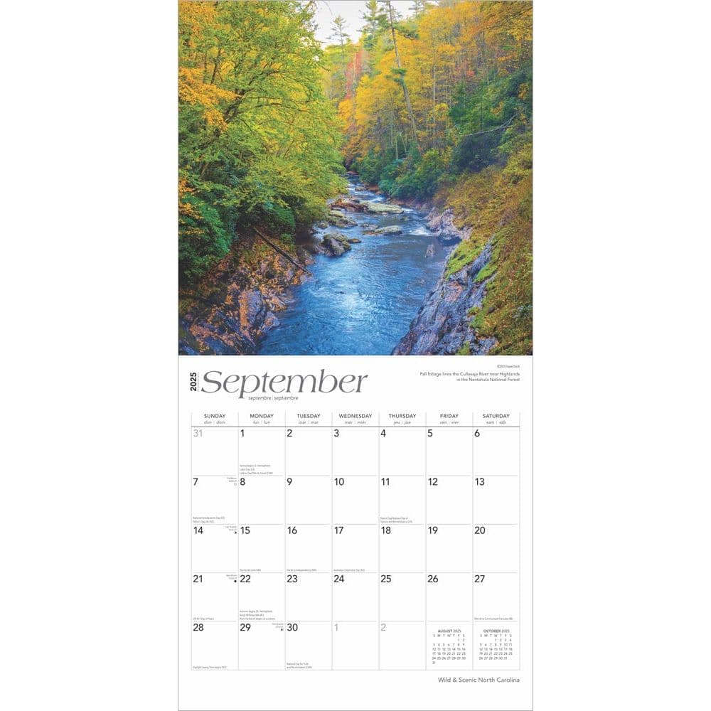 North Carolina Nature 2025 Wall Calendar Third Alternate Image width=&quot;1000&quot; height=&quot;1000&quot;