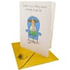 image Skinny Woman Birthday Card with Art by Leslie Murray