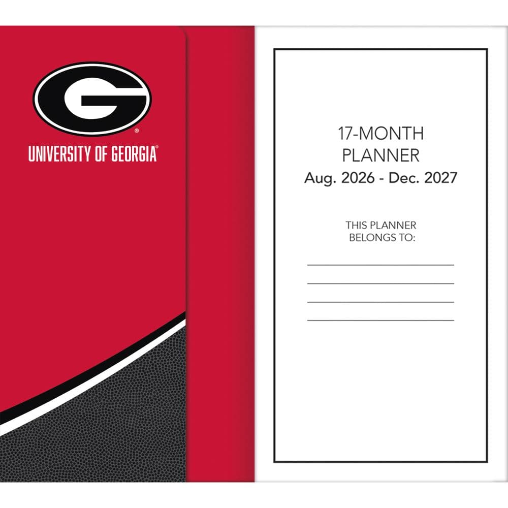 Georgia Bulldogs 2027 17 Month Pocket Planner Fourth Alternate Image