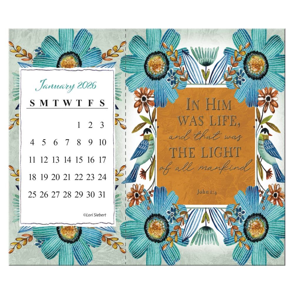 Forever Faithful Postcard 2026 Desk Calendar by Lori Siebert Fifth Alternate Image