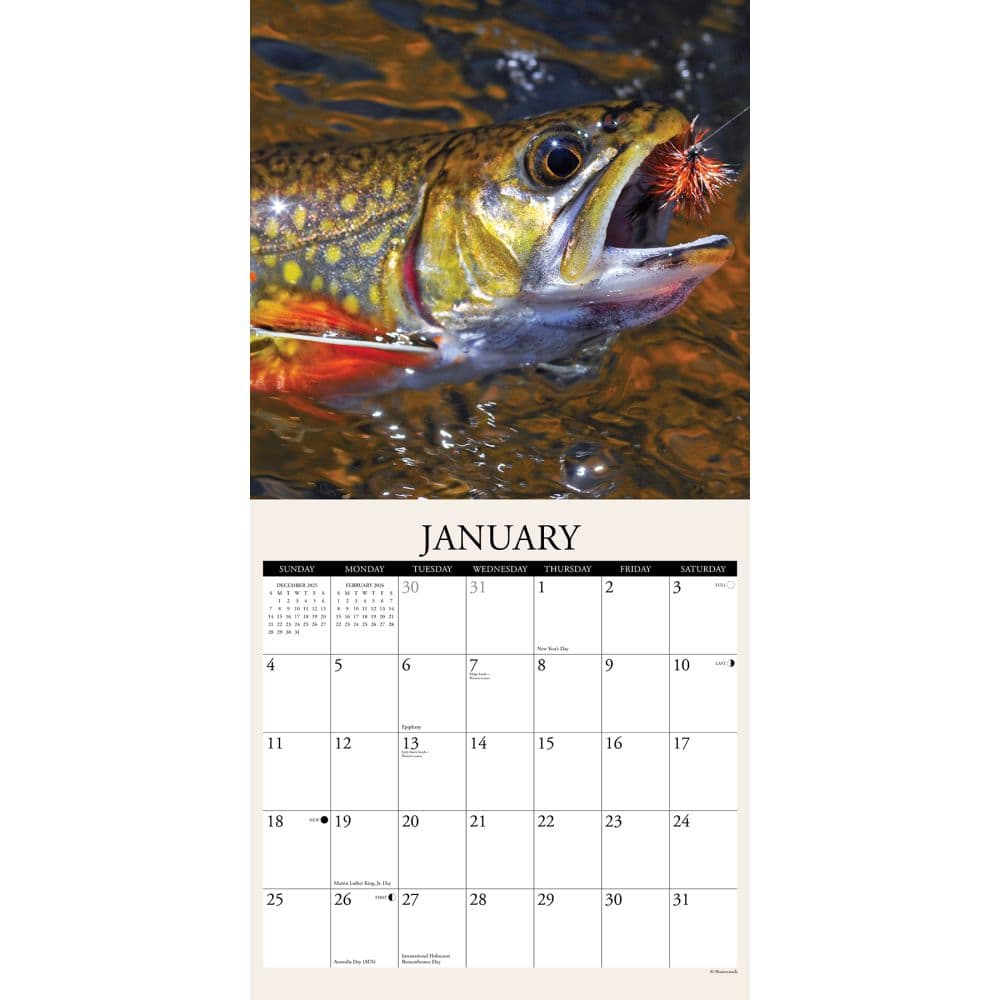 Anglers 2026 Wall Calendar Second Alternate Image