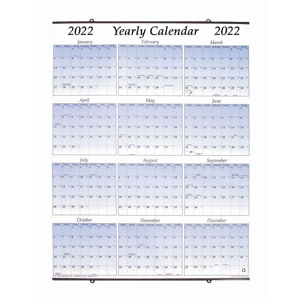Full Year Calendar 2022 2022 Full Year Wall Calendar - Calendars.com