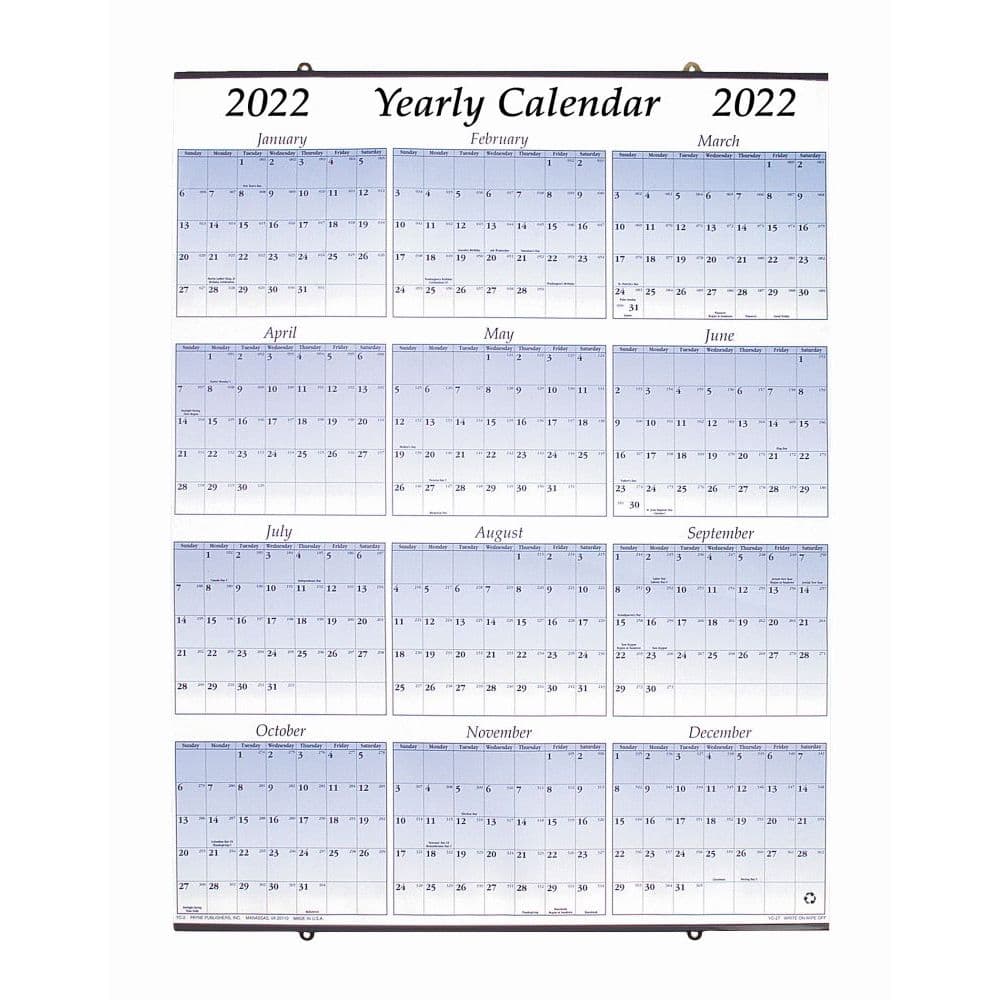 2022 full year wall calendar calendarscom