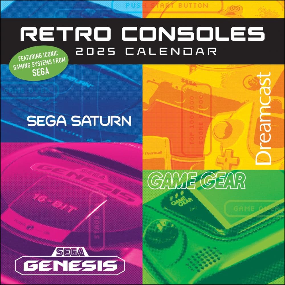 Sega Dreamcast 2025 Wall Calendar Front Cover