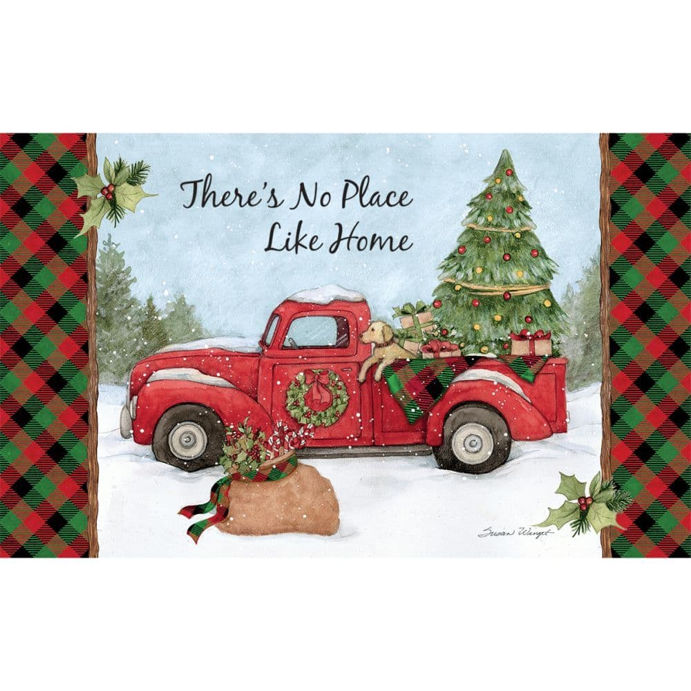 Home For Christmas Doormat by Susan Winget