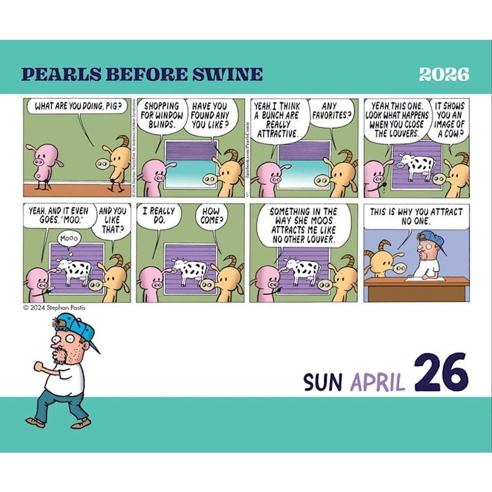 Pearls Before Swine 2026 Desk Calendar Third Alternate Image
