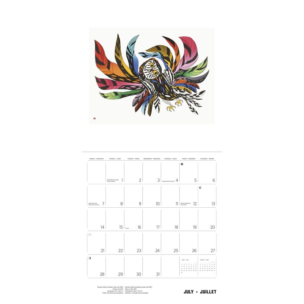 Inuit Art Cape Dorset Spec Edition 2024 Wall Calendar