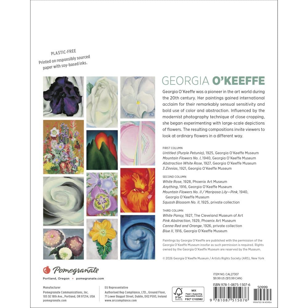 Georgia OKeeffe 2027 Mini Wall Calendar First Alternate Image