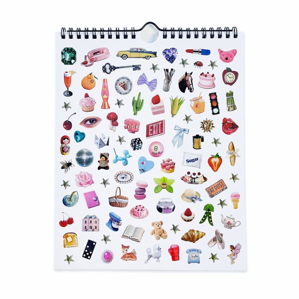 Haricot Dreamworld Stickers 2027 Vertical Wall Calendar Fourth Alternate Image