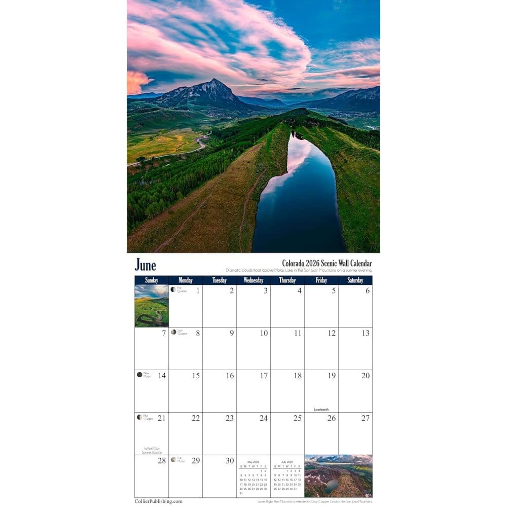 Colorado Scenic 2026 Wall Calendar Third Alternate Image