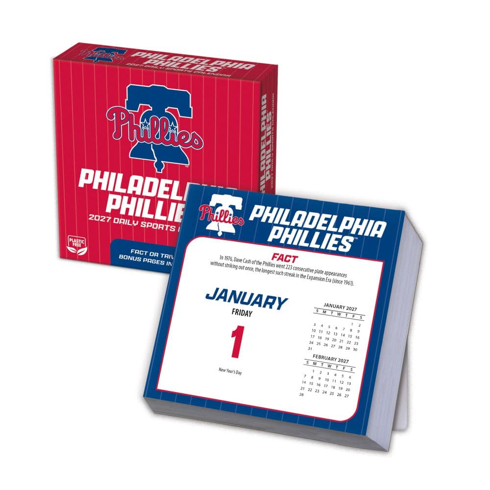image MLB Philadelphia Phillies 2027 Desk Calendar Main Product Image