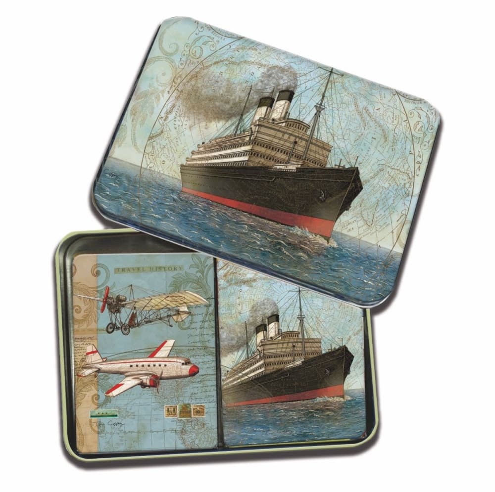 Vintage Travel Tin Playing Cards by Tim Coffey Main Image