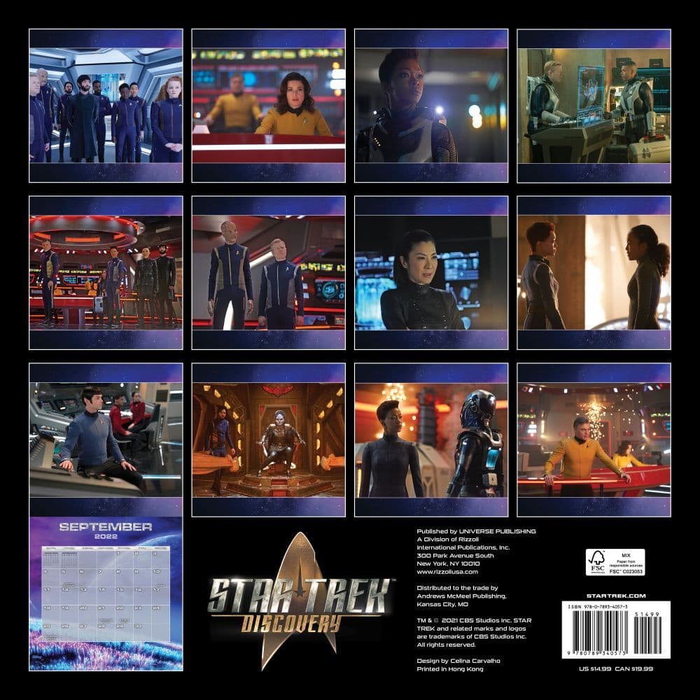 Star Trek Discovery Schedule 2022 Star Trek Discovery 2022 Wall Calendar - Calendars.com