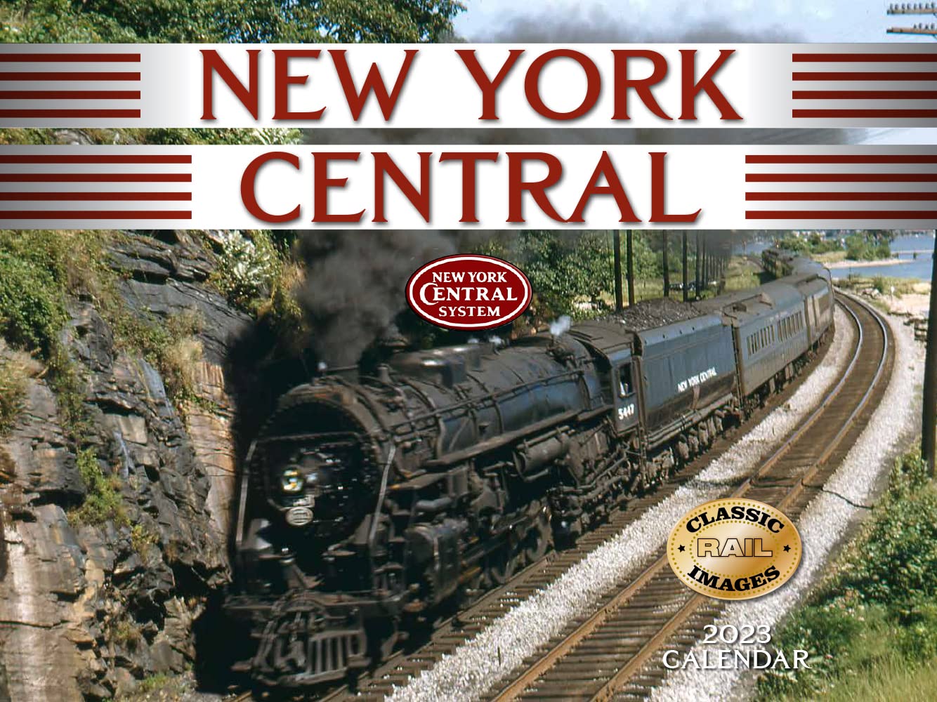 Tide-mark Trains New York Central Railroad 2023 Wall Calendar