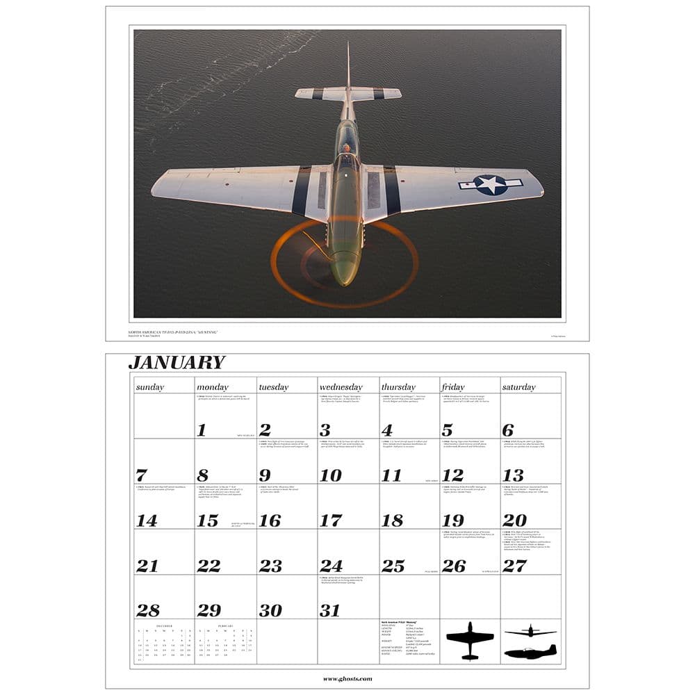 Ghosts WWII 2024 Wall Calendar