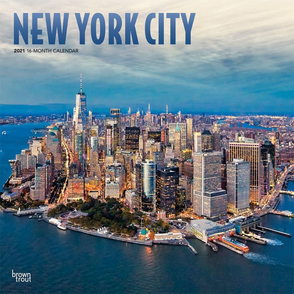 New York Desk Calendar 2025