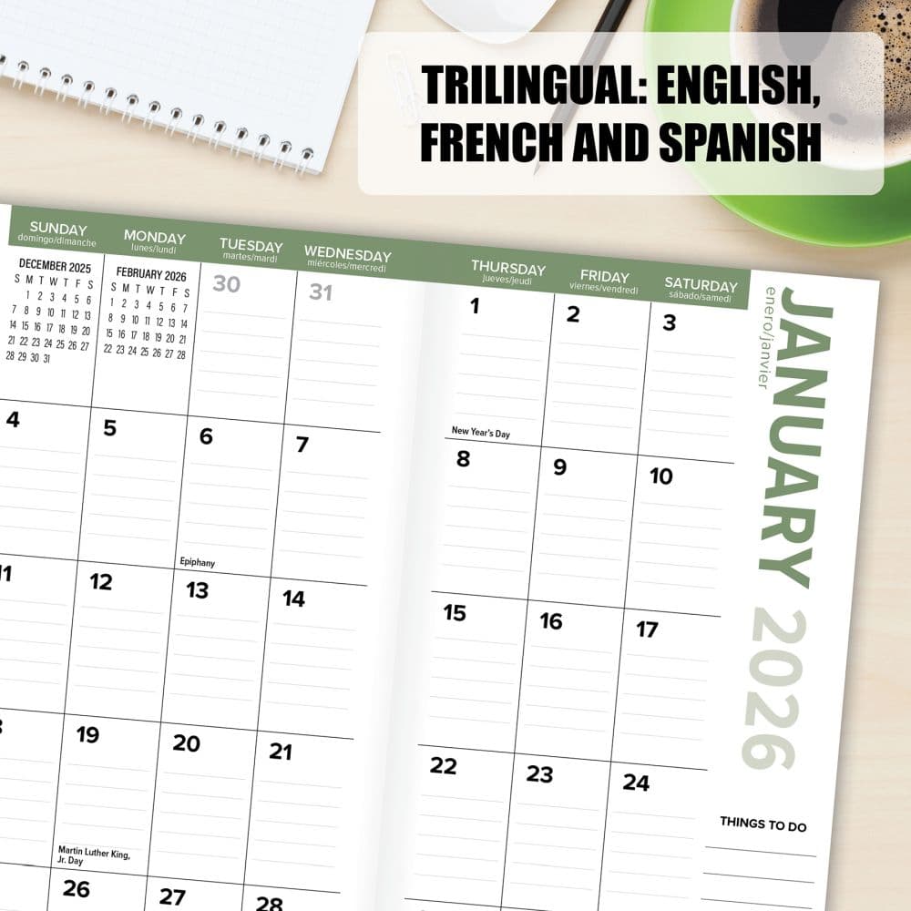 Doug the Pug Monthly 2026 Pocket Planner Fourth Alternate Image 