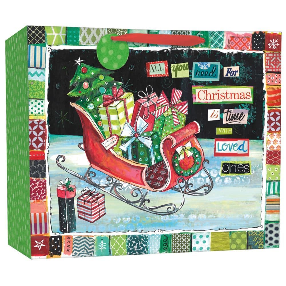 Happy Christmas Jumbo Gift Bag by Lori Siebert Alternate Image 1