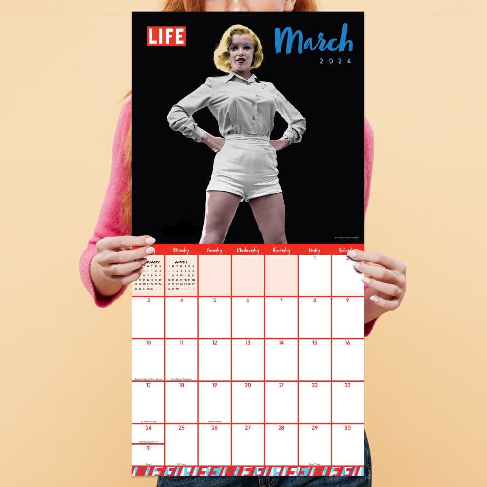 LIFE Marilyn Monroe 2024 Wall Calendar Fourth Alternate Image width="1000" height="1000"