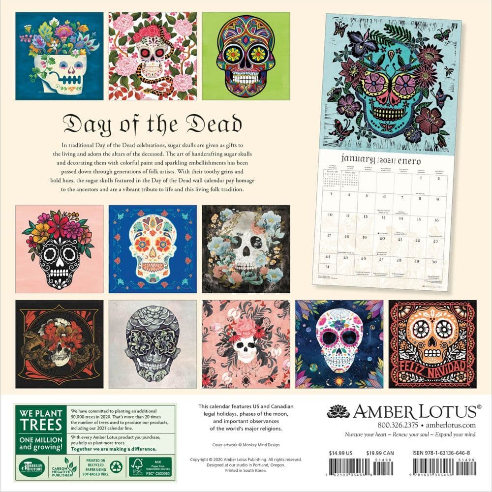 Day of the Dead Wall Calendar