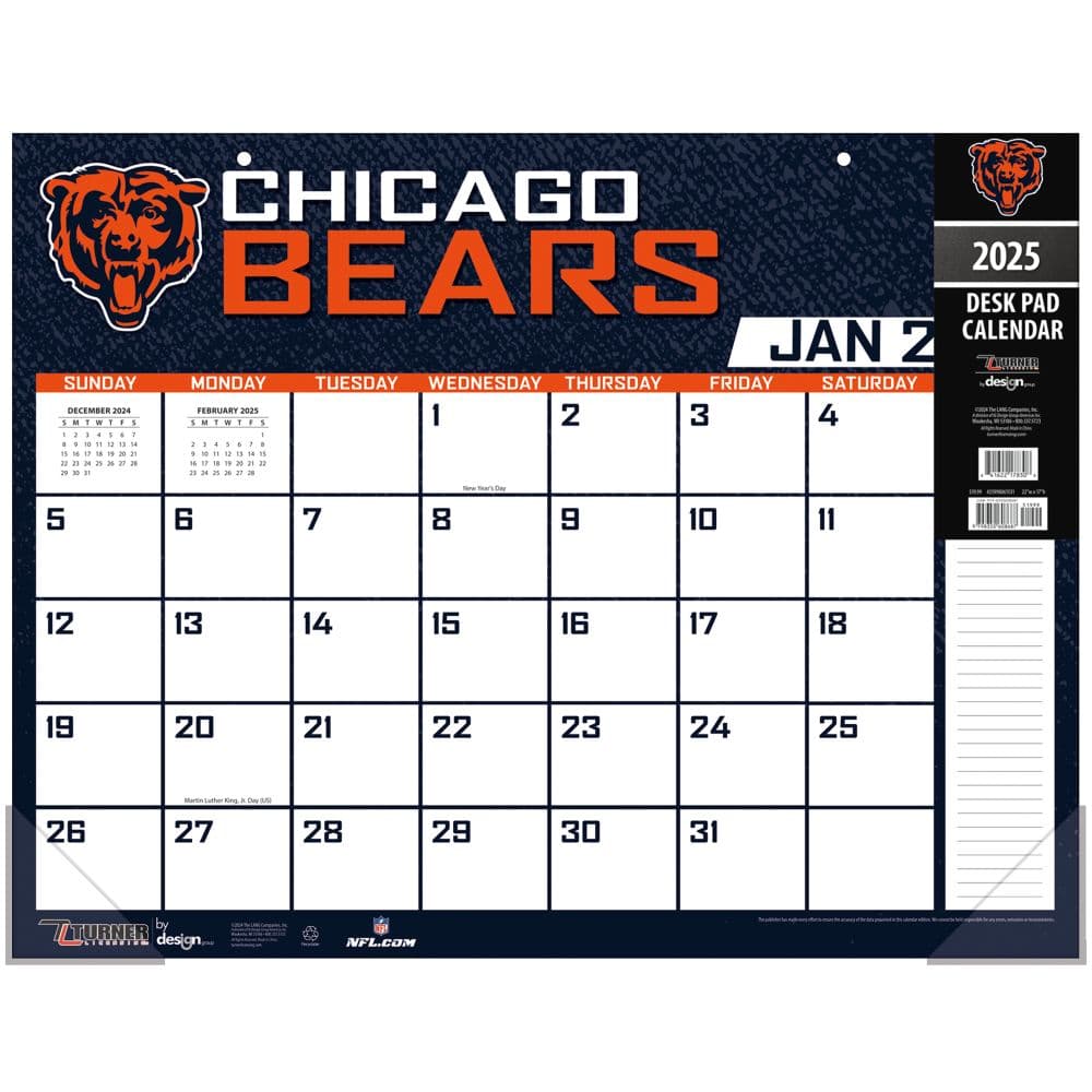 NFL Chicago Bears 2025 Desk Pad