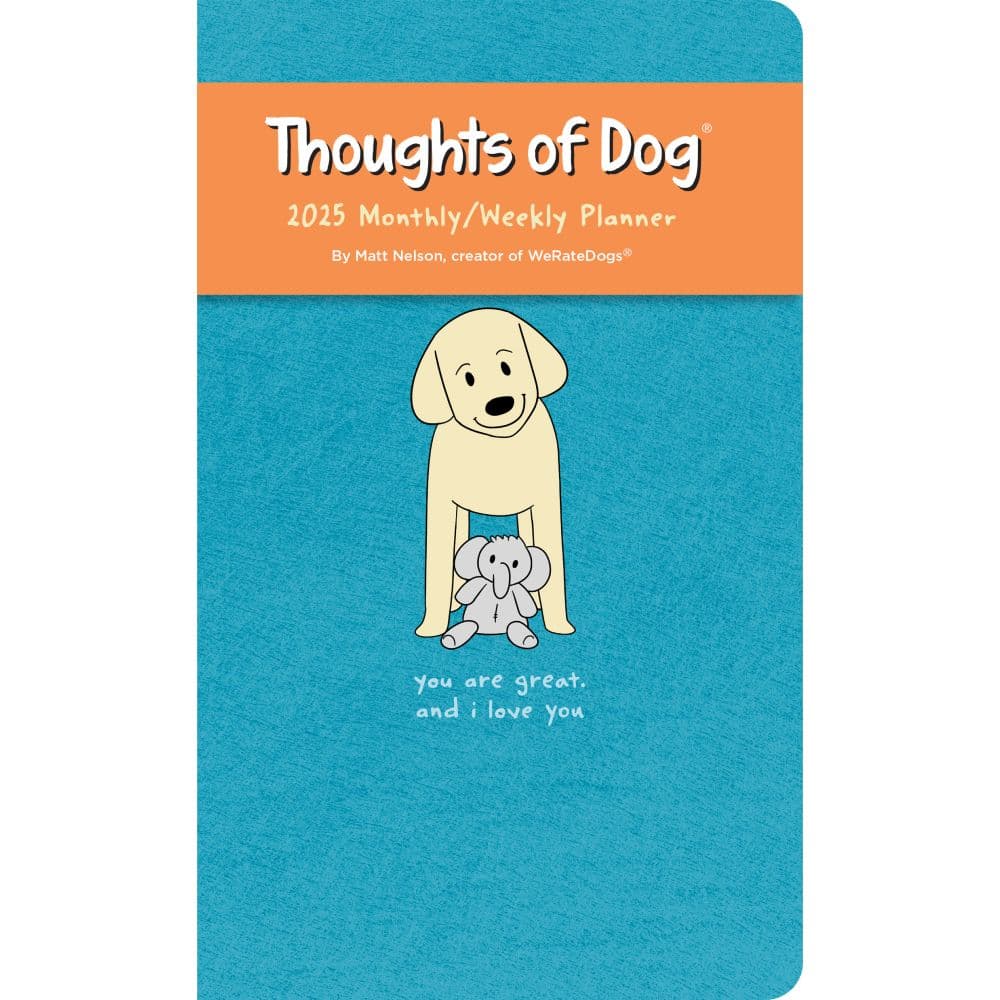 Thoughts of Dog 2025 16-Month Weekly Planner Main Product Image width=&quot;1000&quot; height=&quot;1000&quot;