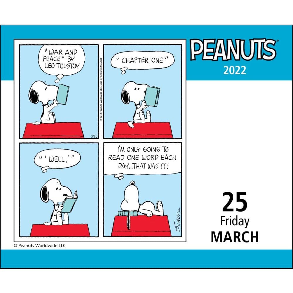 Peanuts 2022 Day-To-Day Calendar - Calendars.com