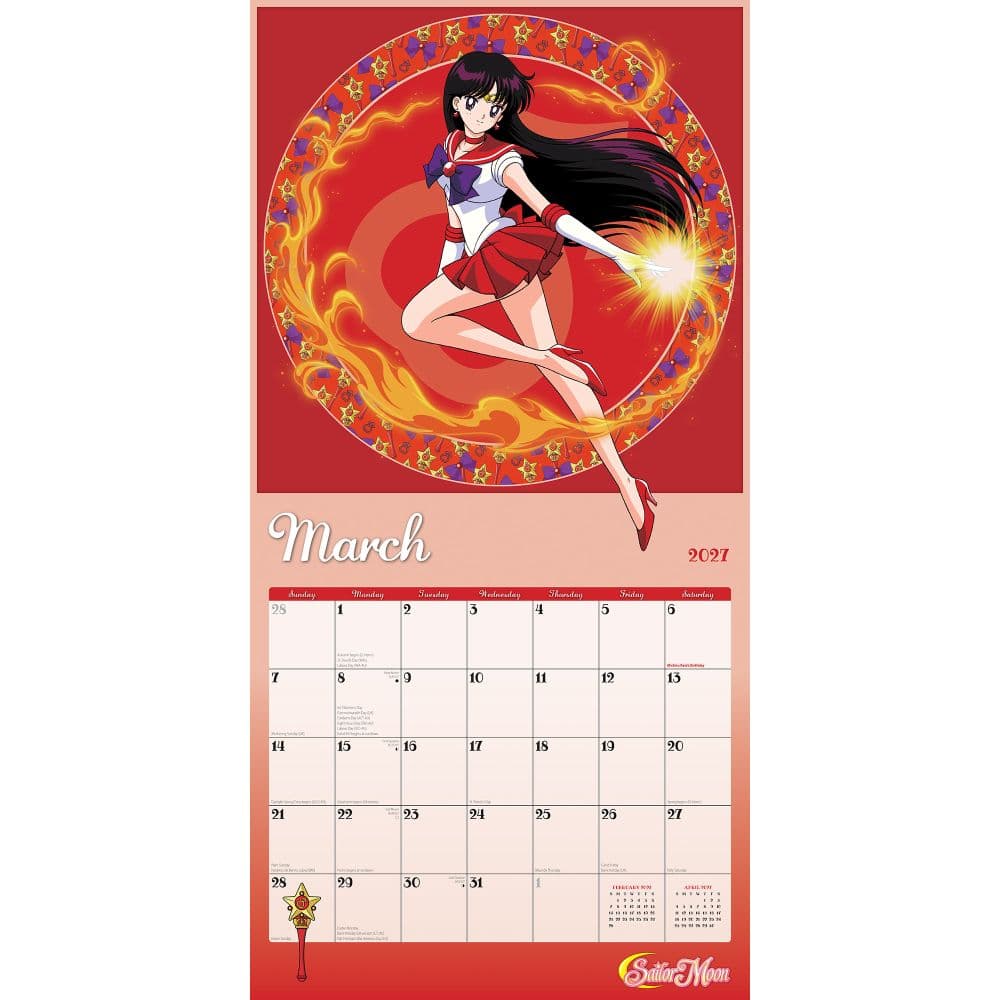 Sailor Moon 2027 Wall Calendar Second Alternate Image