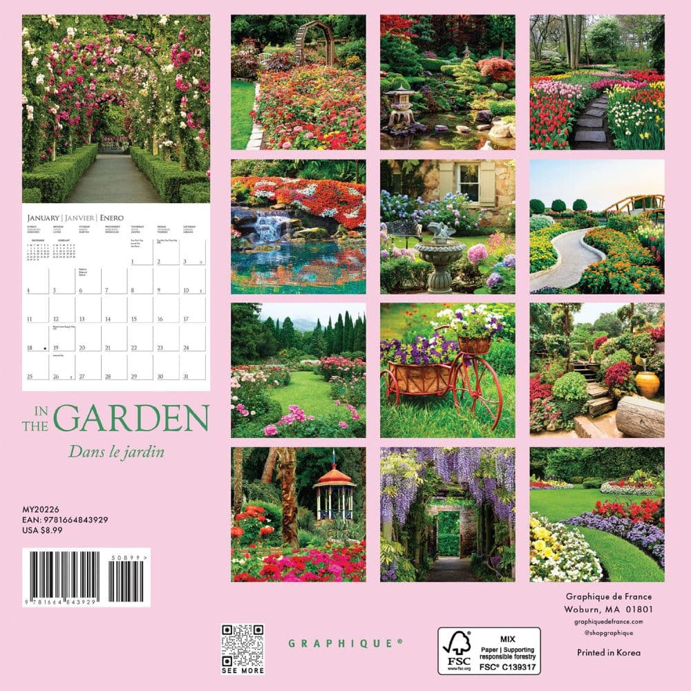 In the Garden 2026 Mini Wall Calendar First Alternate Image