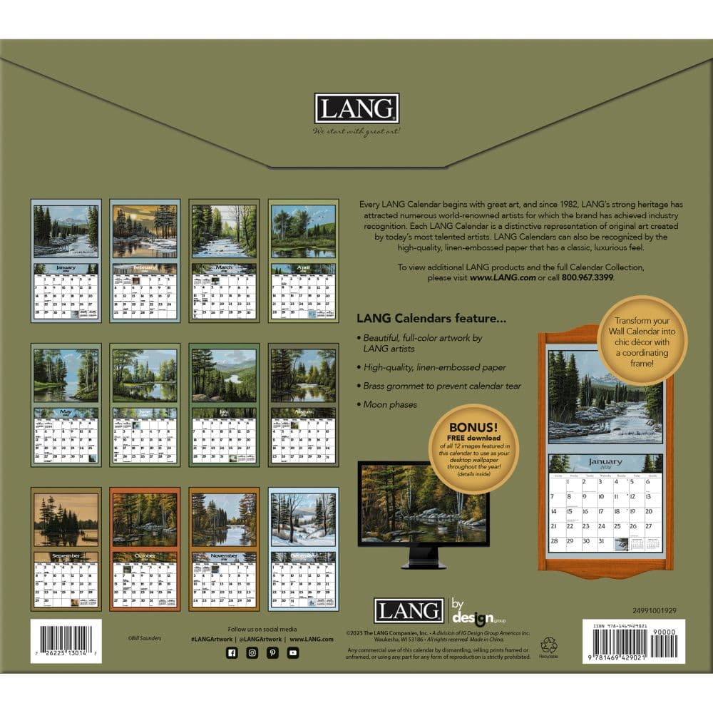 Lure Of The Outdoors 2024 Wall Calendar Alternate Image 1