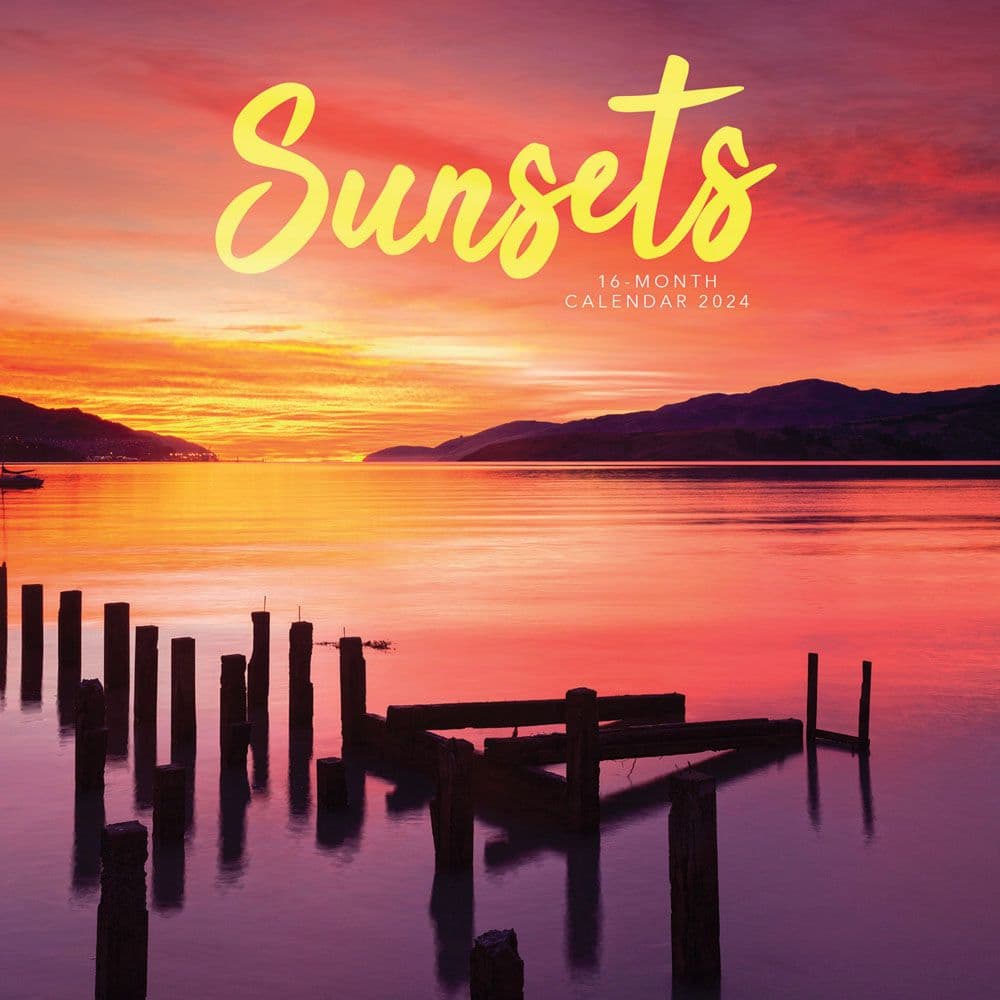 Sunsets 2024 Mini Wall Calendar