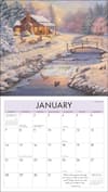 image Kinkade Painter of Light Scripture 2024 Wall Calendar January