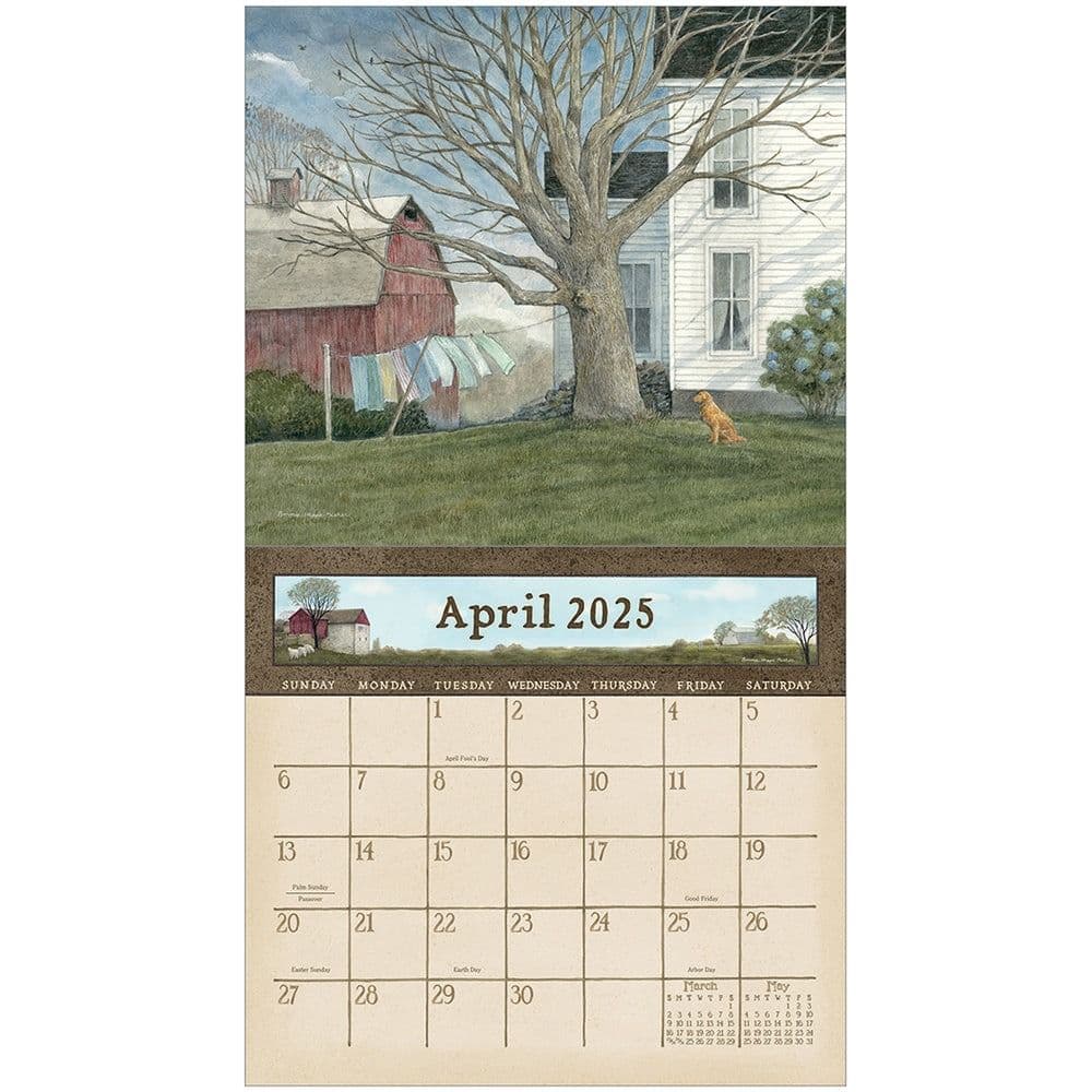 Country Path by Bonnie Heppe Fisher 2025 Wall Calendar