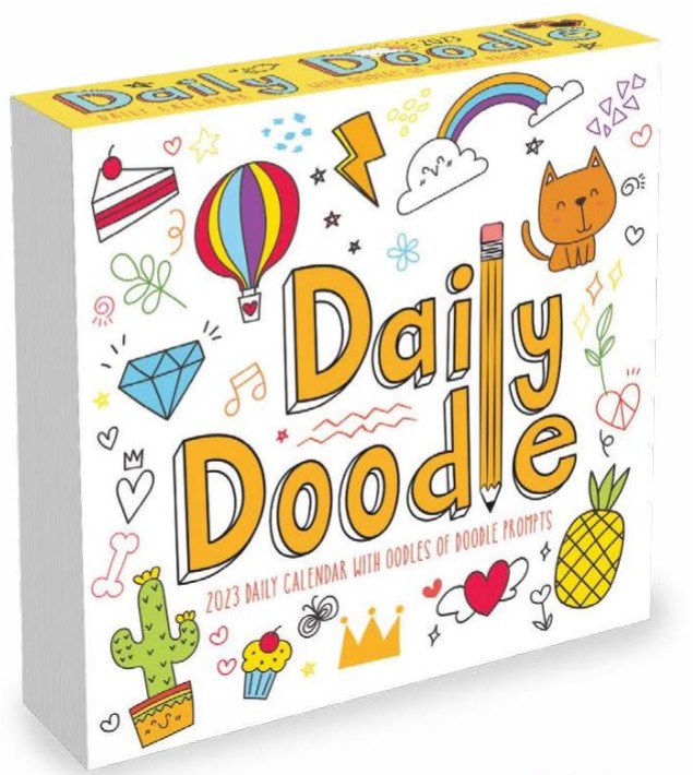Daily Doodle 2023 Daily Desktop Calendar