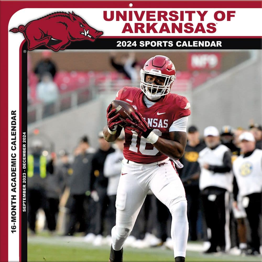 Arkansas Razorbacks 2024 Wall Calendar Calendars com