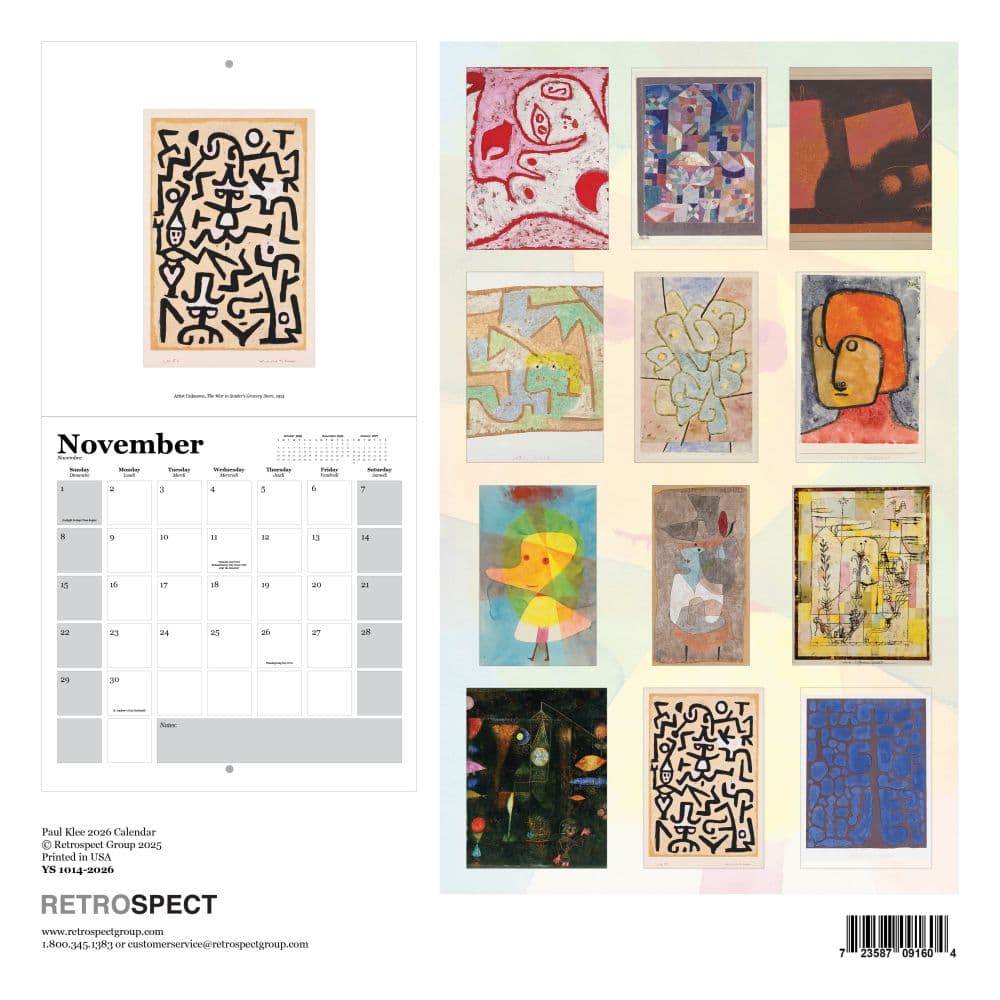 Klee Square 2026 Wall Calendar First Alternate Image