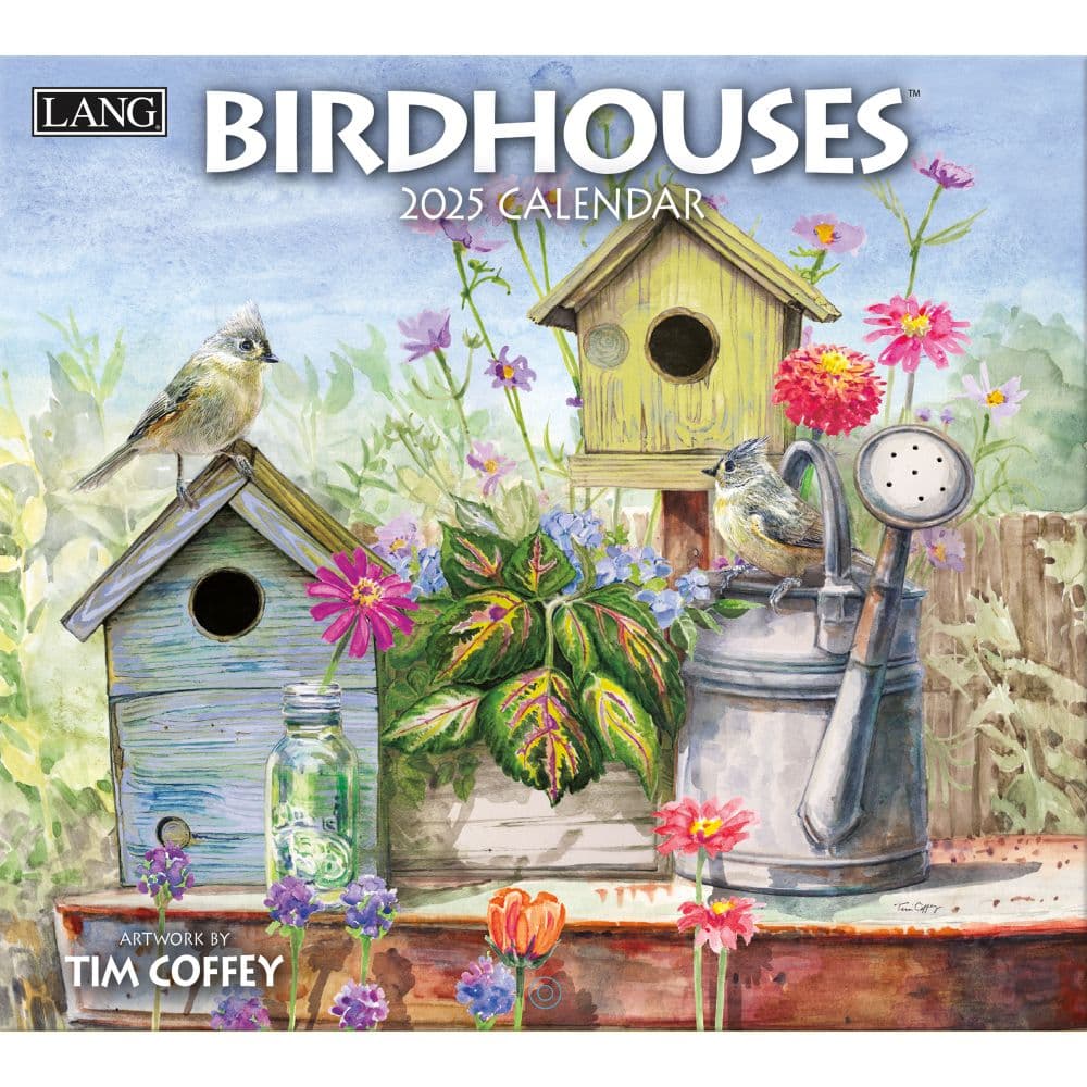 Birdhouses 2025 Wall Calendar by Tim Coffey_Main Image