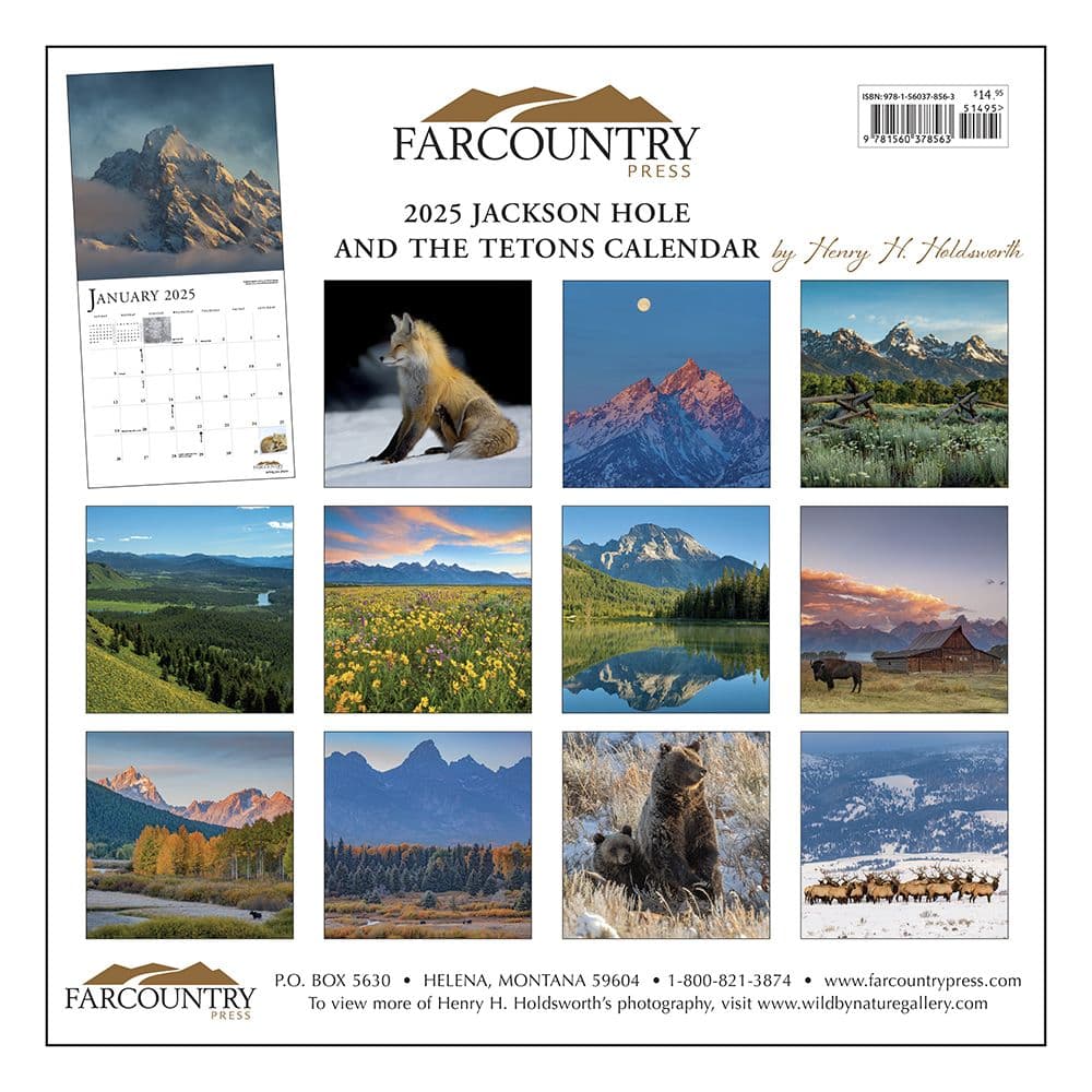 Jackson Hole and The Tetons 2025 Wall Calendar_First Alternate