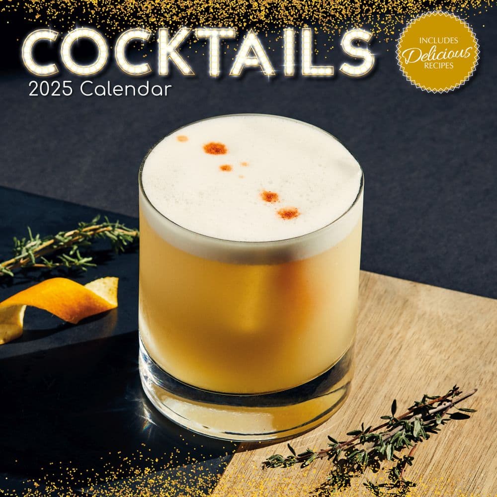 Cocktails 2025 Wall Calendar Main Product Image width=&quot;1000&quot; height=&quot;1000&quot;