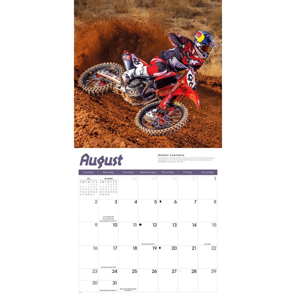 Motocross 2026 Wall Calendar Third Alternate Image