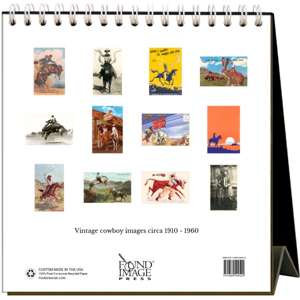 Cowboys 2025 Easel Desk Calendar First Alternate Image width="1000" height="1000"