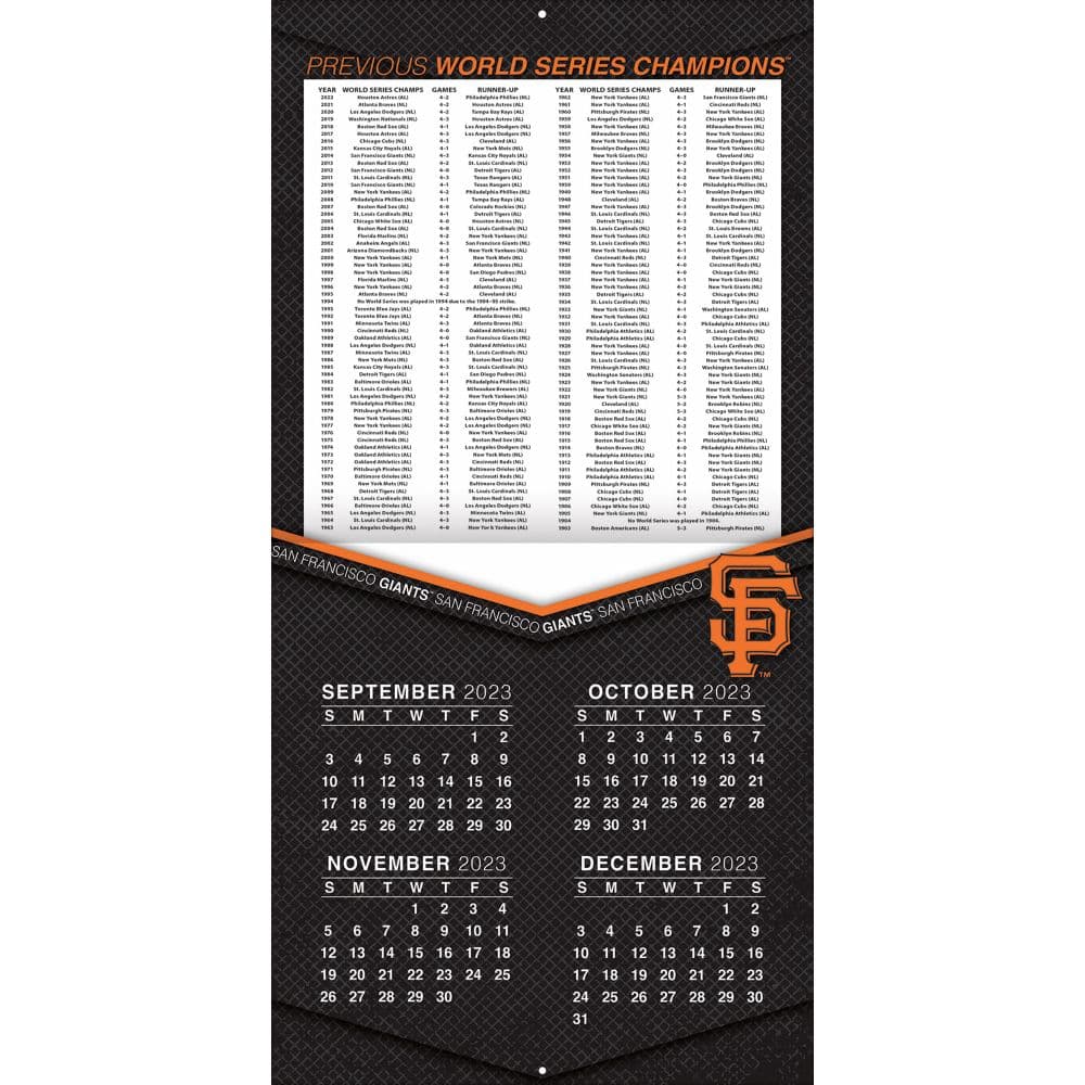 MLB San Francisco Giants 2024 Wall Calendar Third Alternate Image width=&quot;1000&quot; height=&quot;1000&quot;