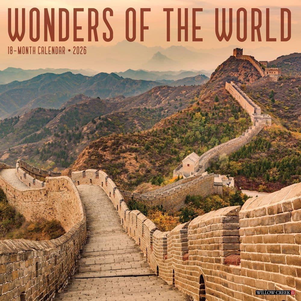 Wonders Of The World 2026 Wall Calendar Main Image