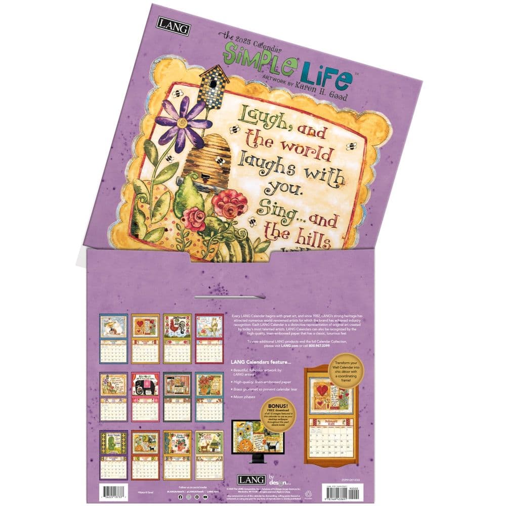 Simple Life by Karen H. Good 2025 Wall Calendar Sixth Alternate Image width=&quot;1000&quot; height=&quot;1000&quot;