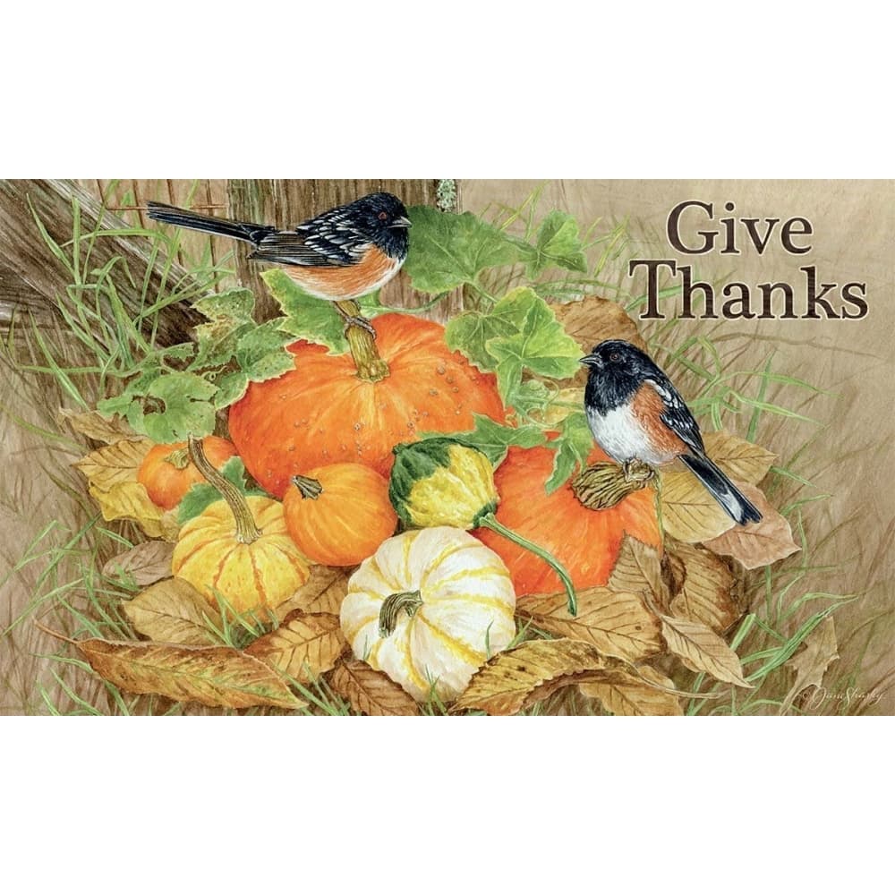 Give Thanks Doormat by Jane Shasky