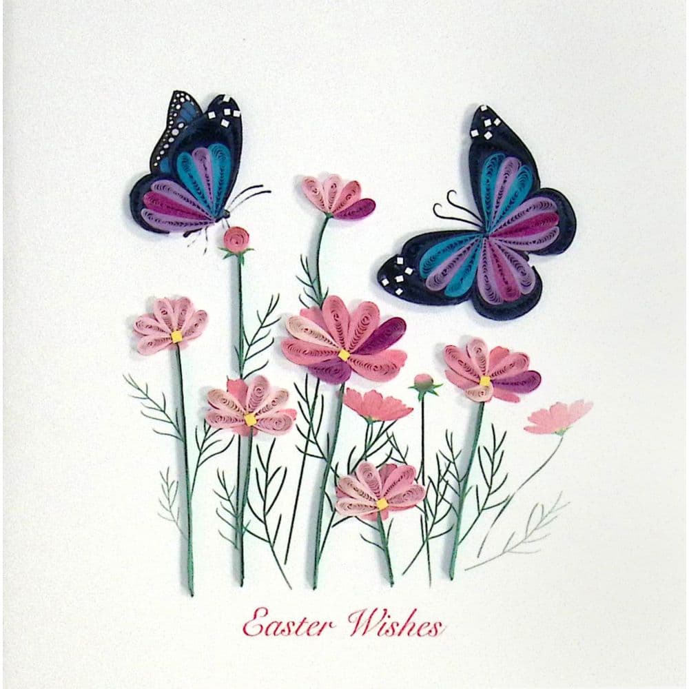 Butterflies and Flowers Easter Card First Alternate Image
