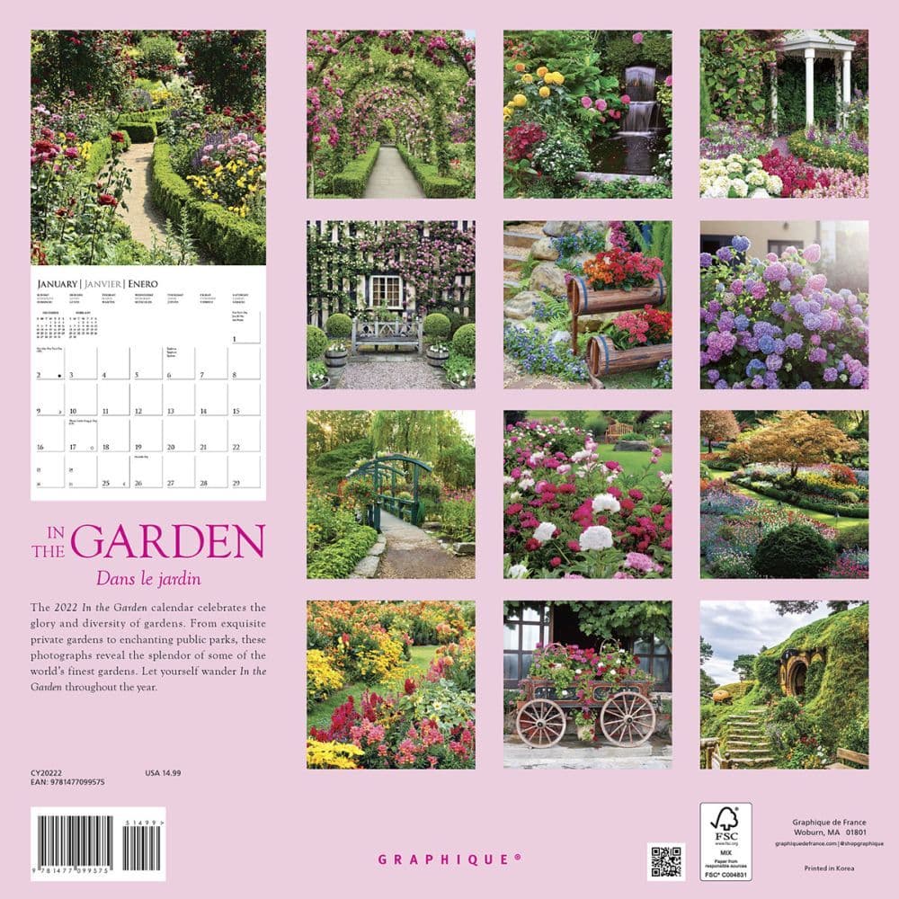 Garden In The Garden 2022 Wall Calendar - Calendars.com