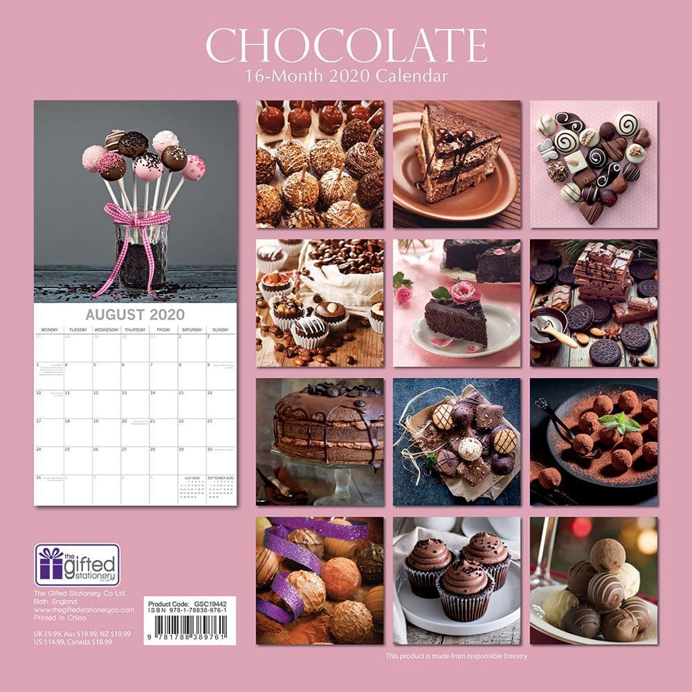 Chocolate Wall Calendar