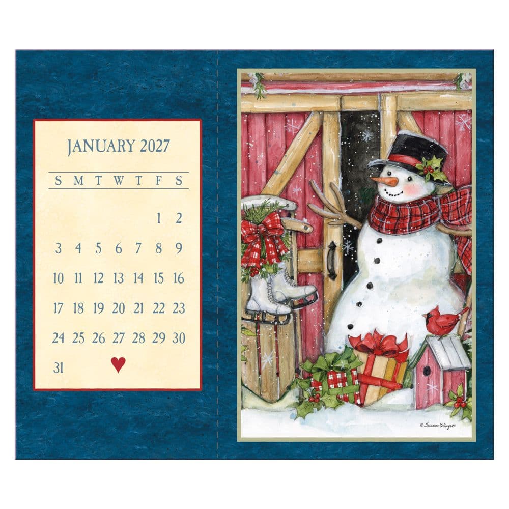 Heart and Home Postcard 2027 Desk Calendar by Susan Winget First Alternate Image